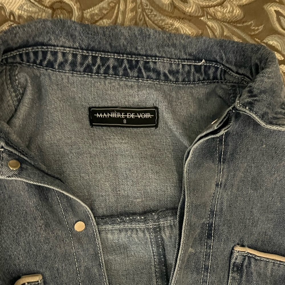 Maniere De Voir Denim Jumpsuit